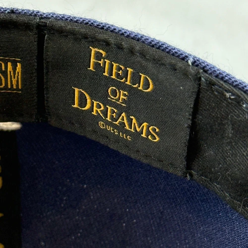 Field Of Dreams‎ Baseballism Fitted Hat Cap Mens Size 7 1/8 Navy Blue Movie